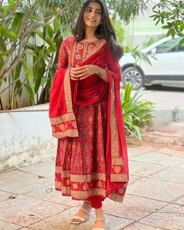 Charming in Cotton ? Embroidered Floral Printex Dress for Women (XL) - Image 2